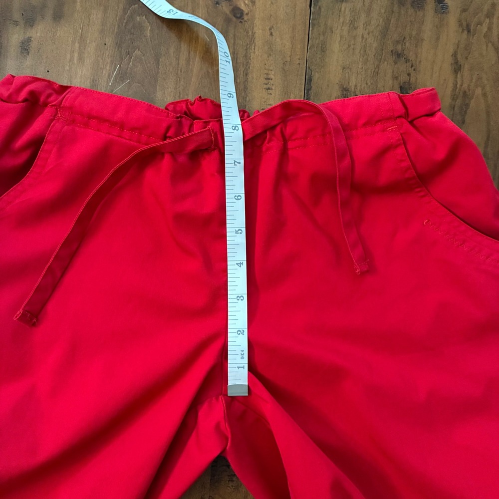 Women's Red Cherokee Scrub Pants Style 1841 - Matching top available Size XS - Picture 6 of 14